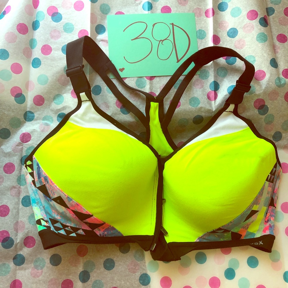 VSX Victoria’s Secret sport bra neon in size 38D